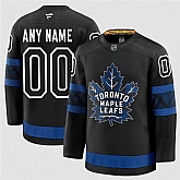 Men's Toronto Maple Leafs Active Player Custom Black 2024-25 Alternate Stitched Hockey Jersey,baseball caps,new era cap wholesale,wholesale hats